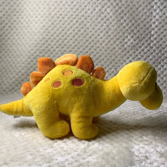 Prextex Yellow Orange Plush Dinosaur GDL7005 Stuffed Animal Toy - Picture 3 of 14